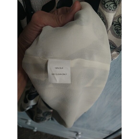 Trina Turk 100% Silk Sleeveles Floral Mini Dress Sz 2 Sequence Boho Summer Artsy - Picture 10 of 10